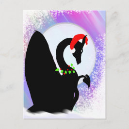 Dragon Maan Vakantie (Kleurrijke Nevel) Feestdagenkaart