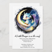 Dragon Magic Baby shower Kaart (Voorkant / Achterkant)