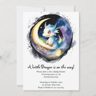 Dragon Magic Baby shower Kaart
