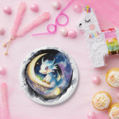 Dragon Magic Baby shower Papieren Bordje (Feest)