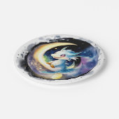 Dragon Magic Baby shower Papieren Bordje (Gekanteld)