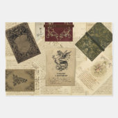 dragon Magical Beasts Grimoire Inpakpapier Vel (Voorkant 3)