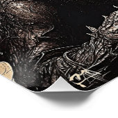 Dragon Majesty - Exclusief Abstract Expressionisme Perfect Poster (Hoek)