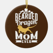 Dragon Mam Beard Lizard Keramisch Ornament (Voorkant)