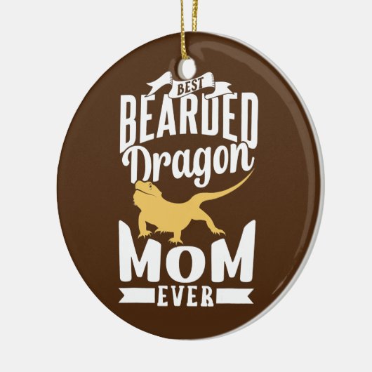 Dragon Mam Beard Lizard Keramisch Ornament (Links)