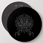 Dragon Mandala Tattoo Design Ronde Button 6,0 Cm (Voorkant /achterkant)