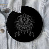 Dragon Mandala Tattoo Design Ronde Button 6,0 Cm (In situ)