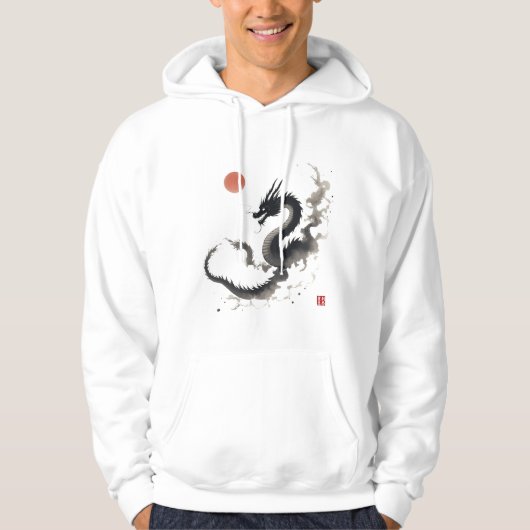 Dragon-Mannen-hoodies en -sweatshirts Hoodie (Voorkant)