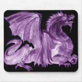 Dragon Master Paars Mousepad Muismat (Voorkant)