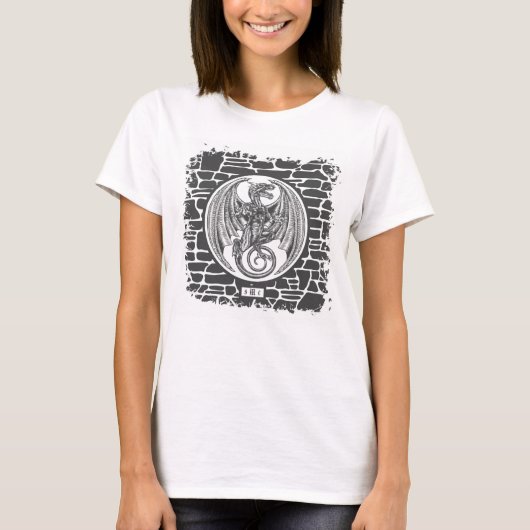 Dragon Medallion Monogram T-Shirt (Voorkant)