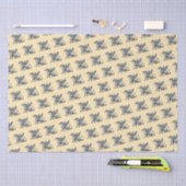 Dragon Medieval Fantasy Distress Yellow Tissuepapier (Craft)