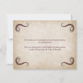 Dragon Medieval Fantasy Wedding Bedankkaart (Achterkant)