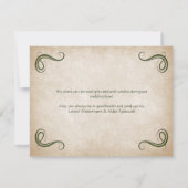 Dragon Medieval Fantasy Wedding Bedankkaart (Achterkant)