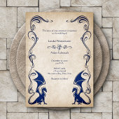 Dragon Medieval Fantasy Wedding Kaart
