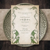 Dragon Medieval Fantasy Wedding Kaart