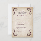 Dragon Medieval Fantasy Wedding RSVP Kaartje (Voorkant)