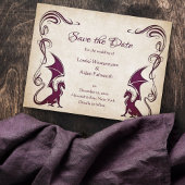 Dragon Medieval Fantasy Wedding Save The Date