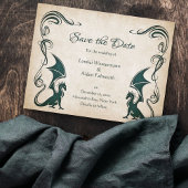 Dragon Medieval Fantasy Wedding Save The Date