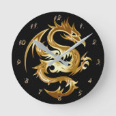 Dragon Medium Wall Clock Ronde Klok (Voorkant)