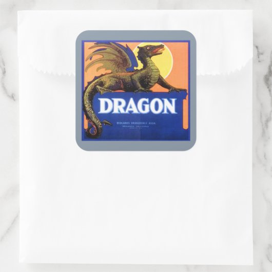 Dragon Merk Fruit Crate Label (Tas)