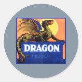 Dragon Merk Fruit Crate Label (Voorkant)