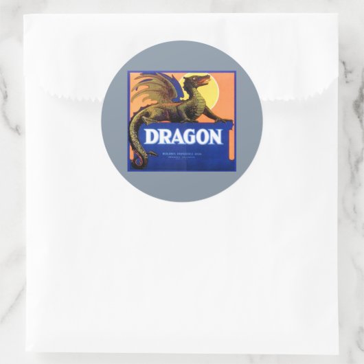 Dragon Merk Fruit Crate Label (Tas)