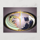 Dragon & Merlin Briefkaart (Voorkant)