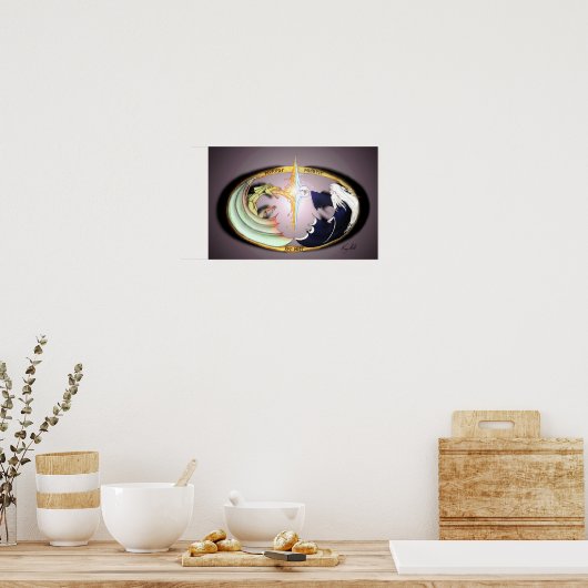 Dragon & Merlin Poster (Keuken)