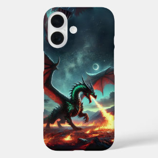 Dragon met Fire Design iPhone 16 Hoesje
