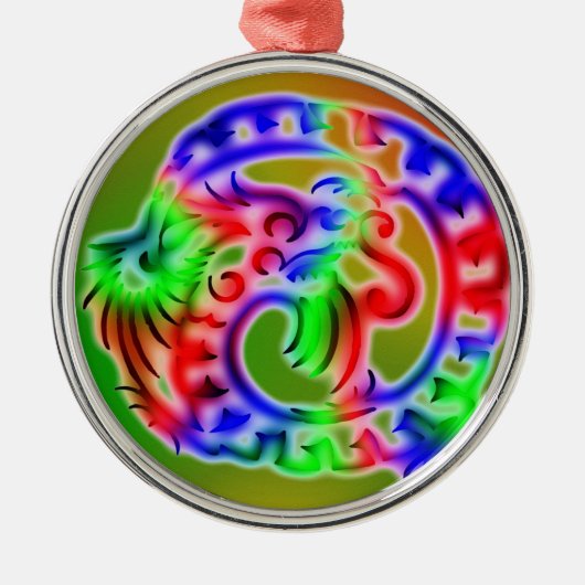 Dragon Metalen Ornament (Voorkant)
