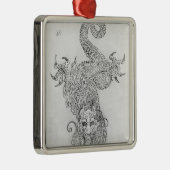 Dragon Metalen Ornament (Rechts)