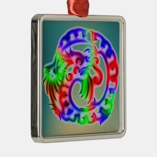 Dragon Metalen Ornament (Rechts)