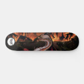 Dragon metalen tandwiel vaste huid gloeiend rood b persoonlijk skateboard (Horizontaal)