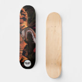Dragon metalen tandwiel vaste huid gloeiend rood b persoonlijk skateboard (Voorkant)