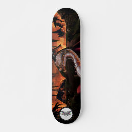 Dragon metalen tandwiel vaste huid gloeiend rood b persoonlijk skateboard