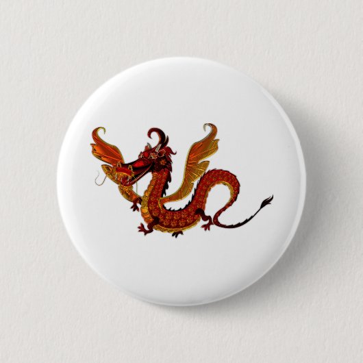Dragon Metallizer Art Glass Factory Ronde Button 5,7 Cm (Voorkant)