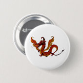 Dragon Metallizer Art Glass Factory Ronde Button 5,7 Cm (Voorkant /achterkant)