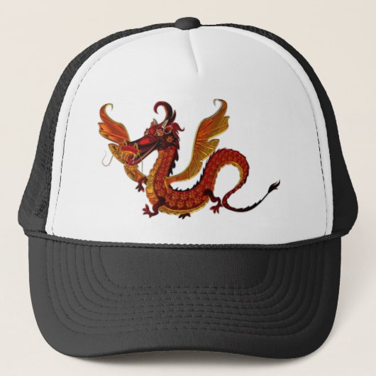 Dragon Metallizer Art Glass Factory Trucker Pet (Voorkant)