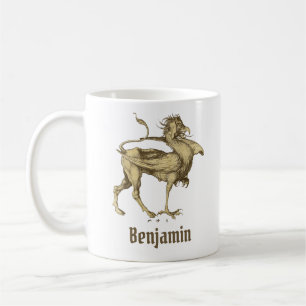 Dragon Middeleeuwse Griffin Gothic Fantasy Art Koffiemok