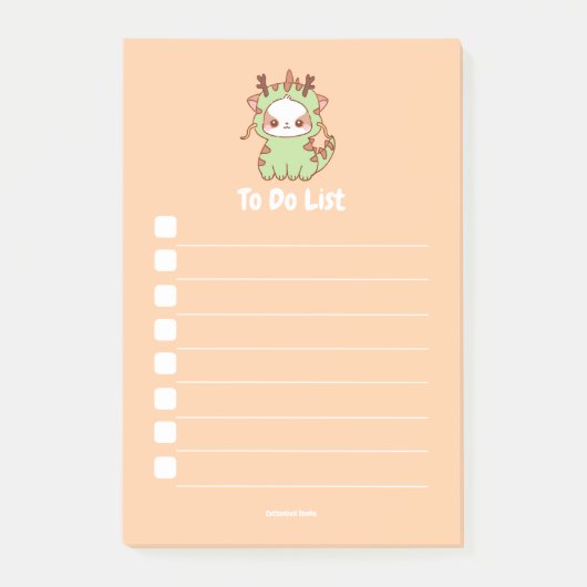 Dragon Mochi om te doen lijst Post-it® Notes (Voorkant)