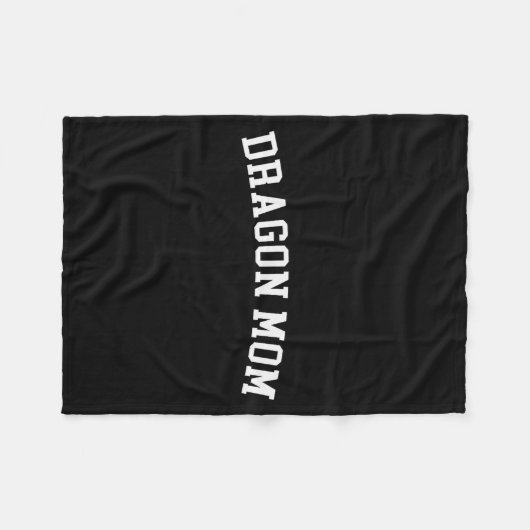 Dragon Mom Fleece Deken (Voorkant (Horizontaal))