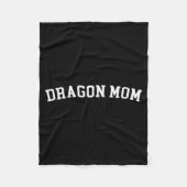 Dragon Mom  Fleece Deken (Voorkant)