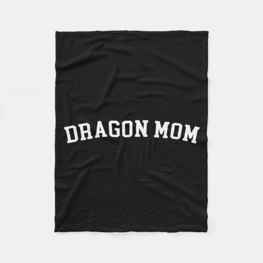 Dragon Mom  Fleece Deken (Voorkant)