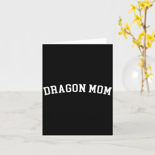 Dragon Mom  Kaart (Gele Bloem)