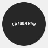 Dragon Mom Ronde Sticker (Voorkant)