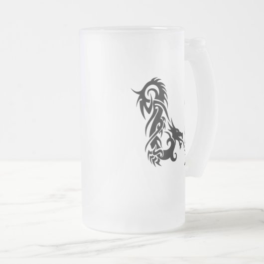 Dragon Monogram J Matglas Bierpul (Voorkant rechts)