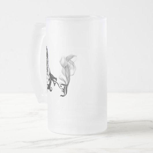 Dragon Monogram J Matglas Bierpul (Voorkant links)