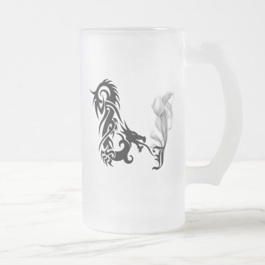 Dragon Monogram J Matglas Bierpul (Rechts)