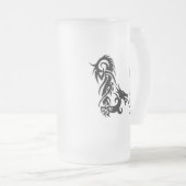 Dragon Monogram P Matglas Bierpul (Voorkant rechts)