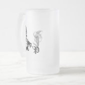 Dragon Monogram P Matglas Bierpul (Voorkant links)